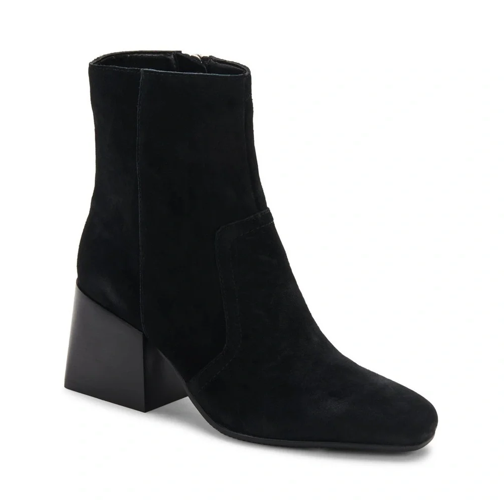 BLONDO Salome Waterproof Bootie in Black Suede Size US 11 NWT
